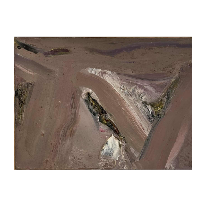Olivier DEBRÉ, tableau abstrait, huile sur toile, 1971