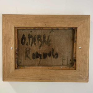 Olivier DEBRÉ, tableau abstrait, huile sur toile, 1971