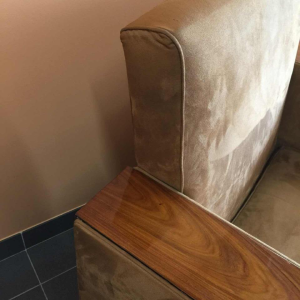 Pair of Modernist Cubist Art Deco Clubs / Armchairs, Alcantara Walnut, 1930s