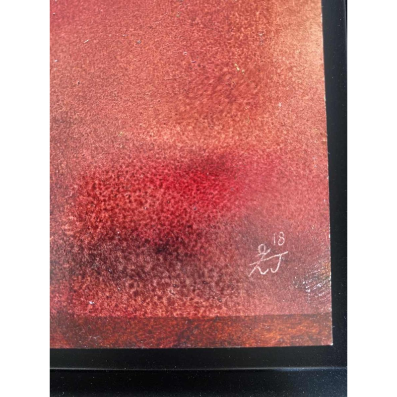 Jacques Zimmermann, peinture abstraite, huile sur papier N°26