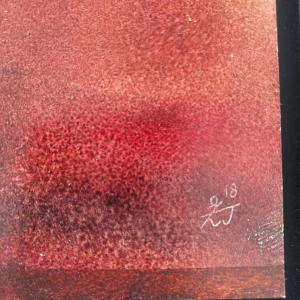 Jacques Zimmermann, abstract painting, oil on paper N°26