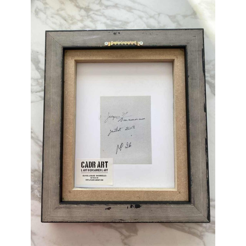 Jacques Zimmermann, abstract painting, oil on paper N°26