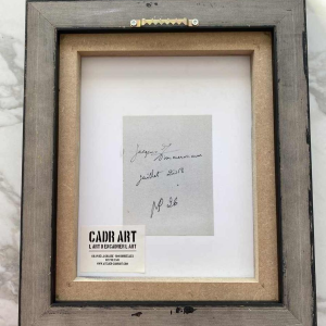 Jacques Zimmermann, abstract painting, oil on paper N°26