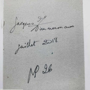 Jacques Zimmermann, abstract painting, oil on paper N°26