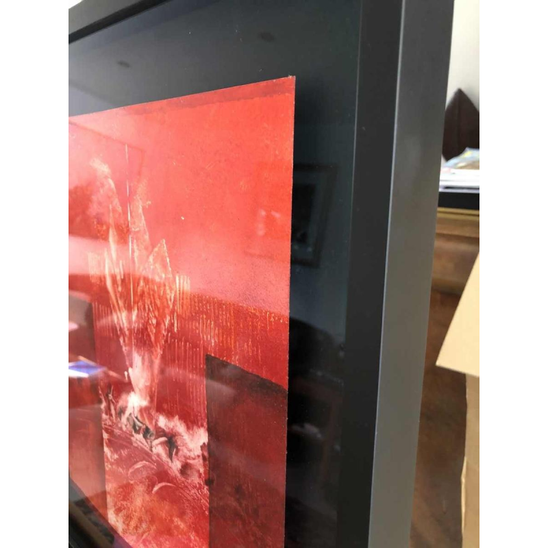 Jacques Zimmermann, peinture abstraite, huile sur papier N°32