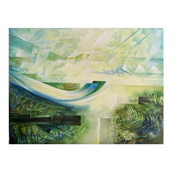 Jacques Zimmermann ‘Gardens of the Argonauts’, painting oil on canvas, 21st c