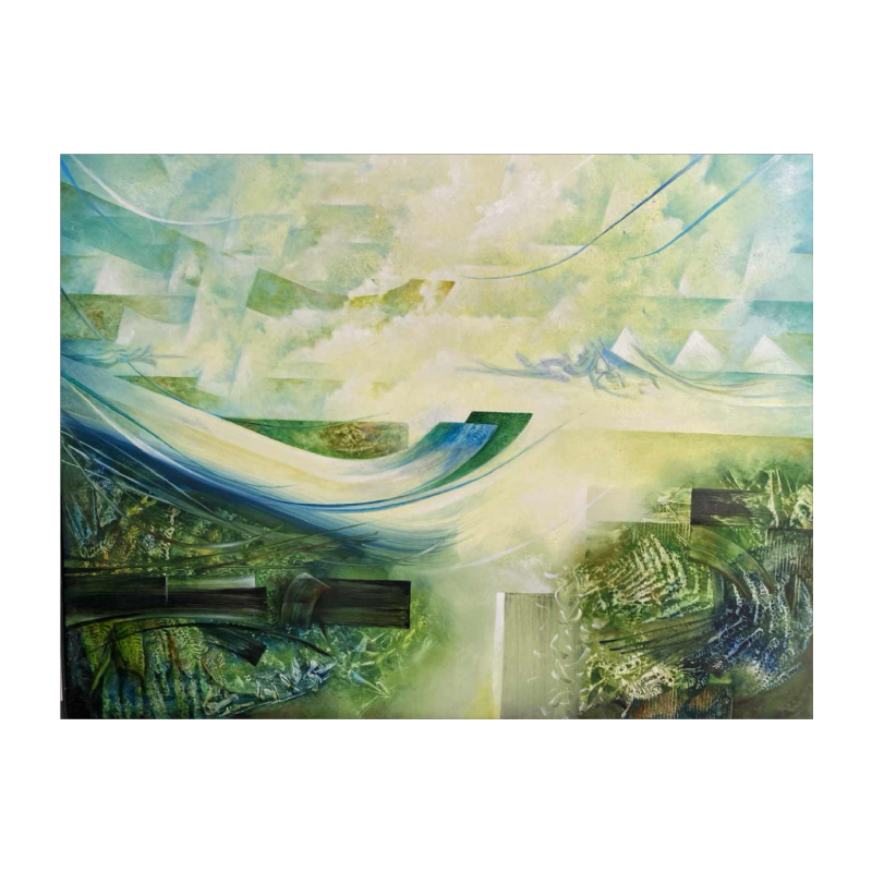 Jacques Zimmermann ‘Gardens of the Argonauts’, painting oil on canvas, 21st c