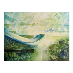 Jacques Zimmermann ‘Gardens of the Argonauts’, painting oil on canvas, 21st c