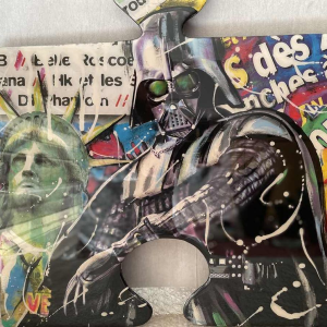 Robert SHARRA (1959-) : « Dark Vador et la statue de la liberté » pièce unique