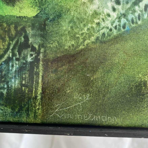 Jacques Zimmermann "jardins des argonautes", peinture huile sur toile, XXIe s