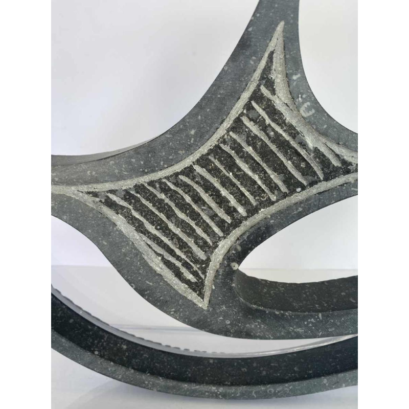 Halinka Jakubowska "Mobirone" sculpture en pierre granit, 2013