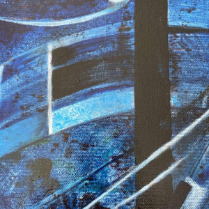 Jacques Zimmermann, tableau abstrait, huile sur toile, 2015