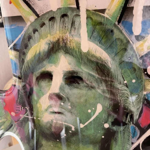 Robert SGARRA (1959-) : « Dark Vador et la statue de la liberté » pièce unique