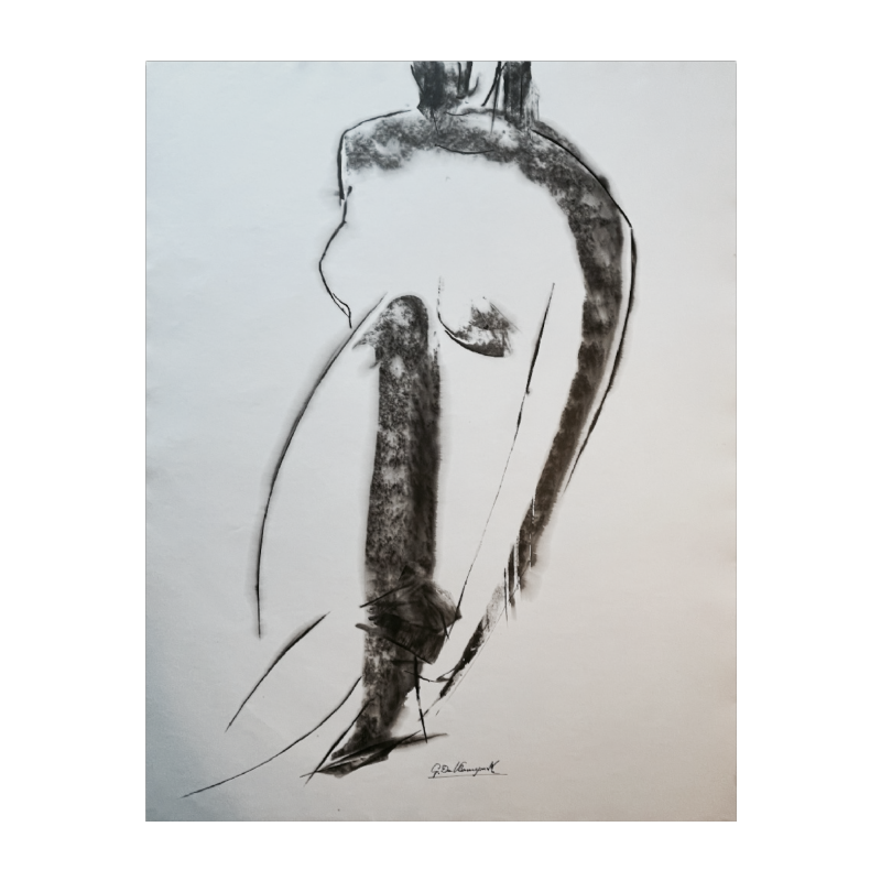 GEORGES (Géo) DE VLAMYNCK Nu de Femme Abstrait D'