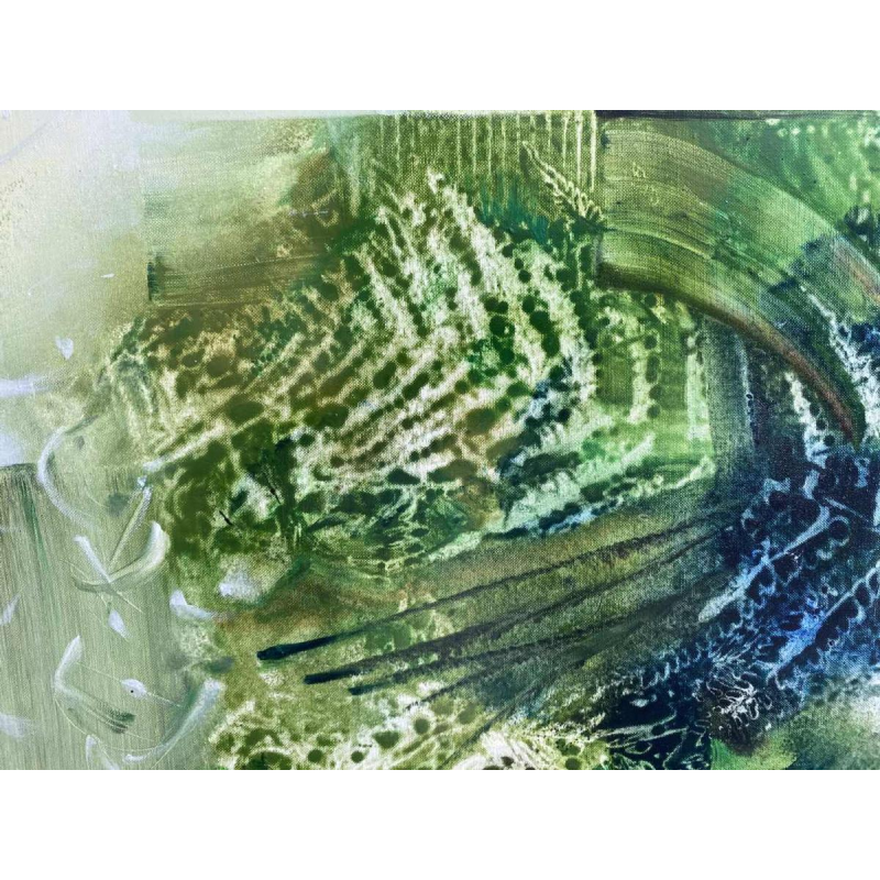 Jacques Zimmermann "jardins des argonautes", peinture huile sur toile, XXIe s