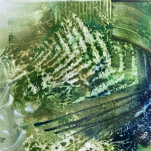 Jacques Zimmermann "jardins des argonautes", peinture huile sur toile, XXIe s