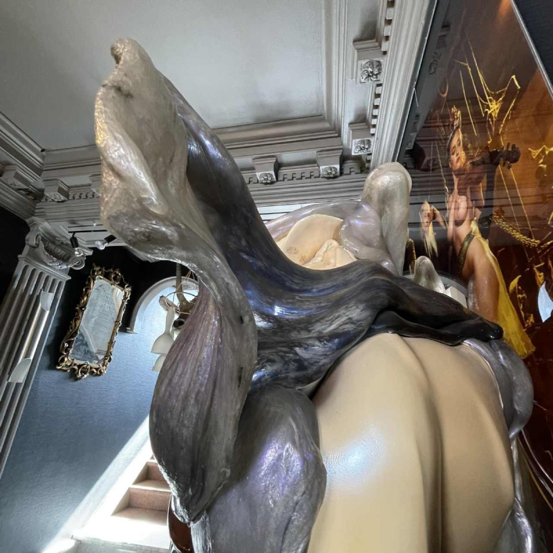 REMO PINTUS 'Couple with shells' Fantastic Surrealist Polystirolo Sculpture, 70s