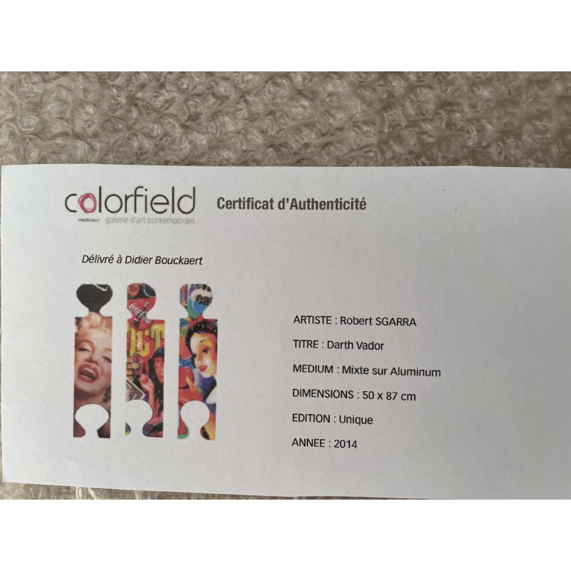 Robert SHARRA (1959-) : « Dark Vador et la statue de la liberté » pièce unique