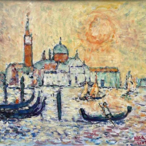 Marcel HOCQ ( 1933-) « Venise » huile sur toile