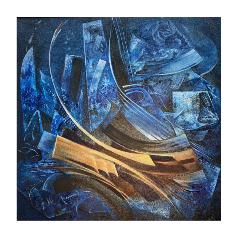 Jacques Zimmermann, peinture abstraite, huile sur toile