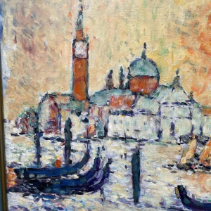 Marcel HOCQ ( 1933-2021) « Venise le grand canal» huile sur toile