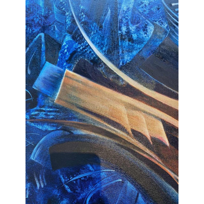 Jacques Zimmermann, abstract schilderij, olieverf op doek