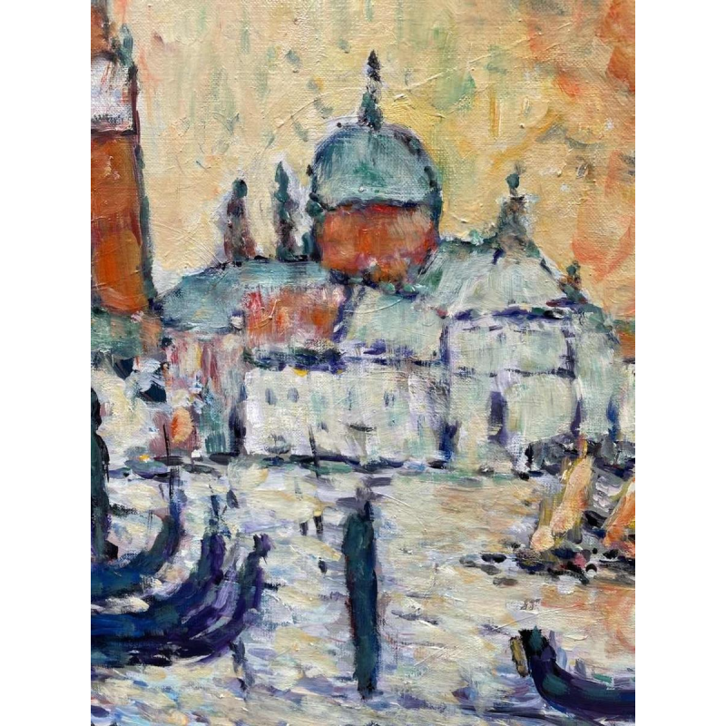 Marcel HOCQ ( 1933-) « Venise » huile sur toile