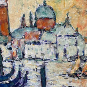 Marcel HOCQ ( 1933-) « Venise » huile sur toile