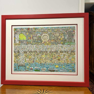 James Rizzi The last stop is Coney island, 3D serigraph signed, numbered 258/350, dated 2003