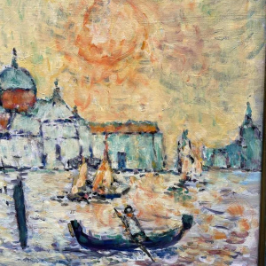 Marcel HOCQ ( 1933-) « Venise » huile sur toile