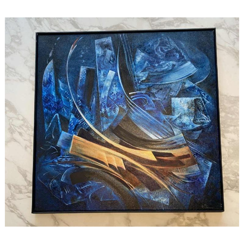 Jacques Zimmermann, abstract painting, oil on canvas