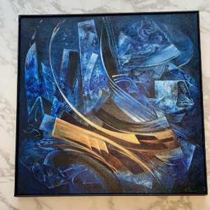 Jacques Zimmermann, peinture abstraite, huile sur toile