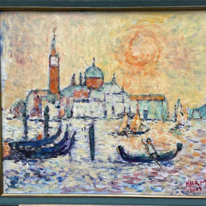 Marcel HOCQ ( 1933-2021) « Venise le grand canal» huile sur toile