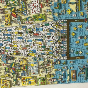 James Rizzi The last stop is Coney island, 3D zeefdruk gesigneerd, genummerd 258/350, gedateerd 2003