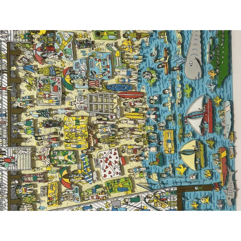 James Rizzi « The last stop is Coney island », sérigraphie 3D signée, numérotée 258/350, datée de 2003