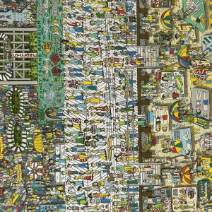 James Rizzi « The last stop is Coney island », sérigraphie 3D signée, numérotée 258/350, datée de 2003