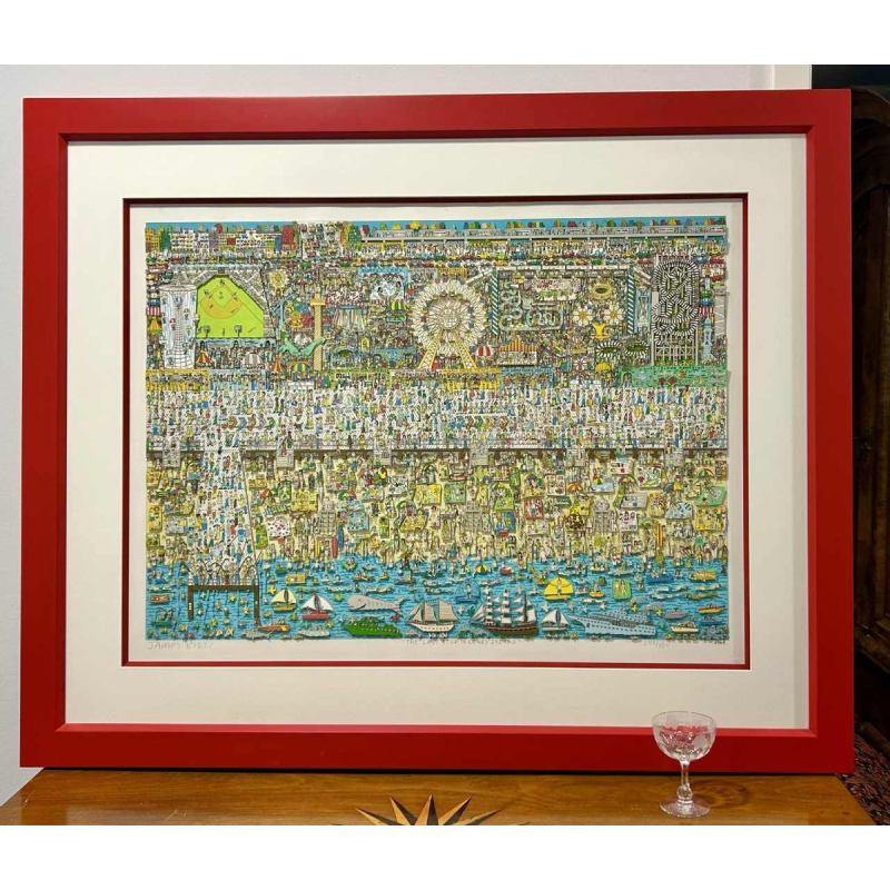 James Rizzi « The last stop is Coney island », sérigraphie 3D signée, numérotée 258/350, datée de 2003