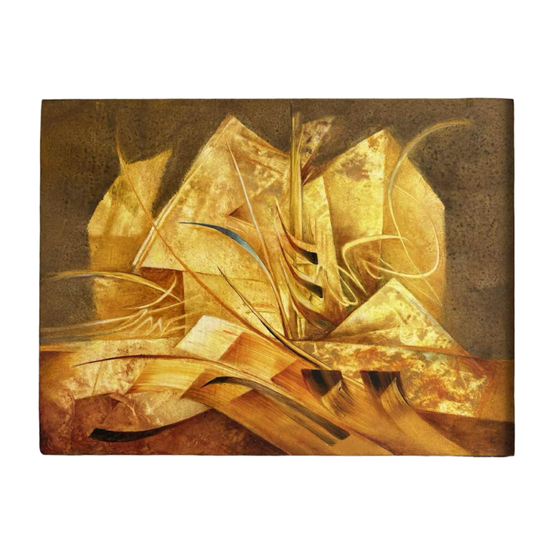 Jacques Zimmermann "Garden of Volatile Mirrors", painting oil on canvas