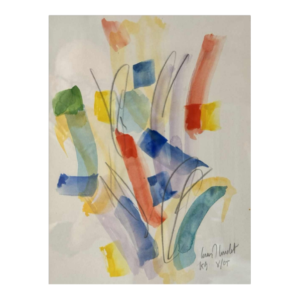 Louis-Marie LONDOT ‘Abstraction II’ watercolour on paper, 2005
