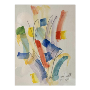Louis-Marie LONDOT ‘Abstraction II’ watercolour on paper, 2005