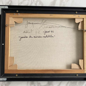 Jacques Zimmermann "Jardin des miroirs volatiles", huile sur toile