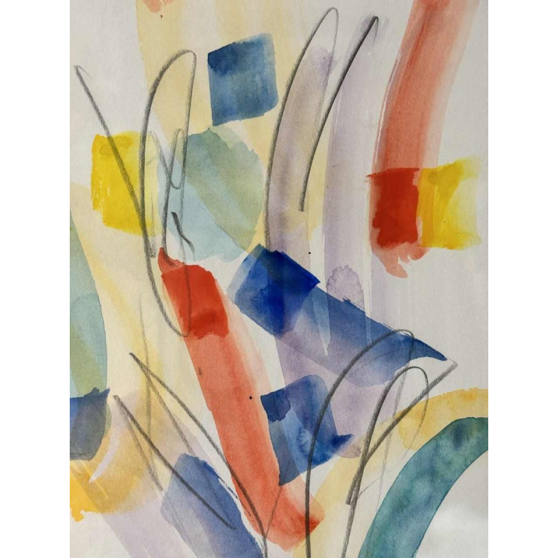 Louis-Marie LONDOT ‘Abstraction II’ watercolour on paper, 2005