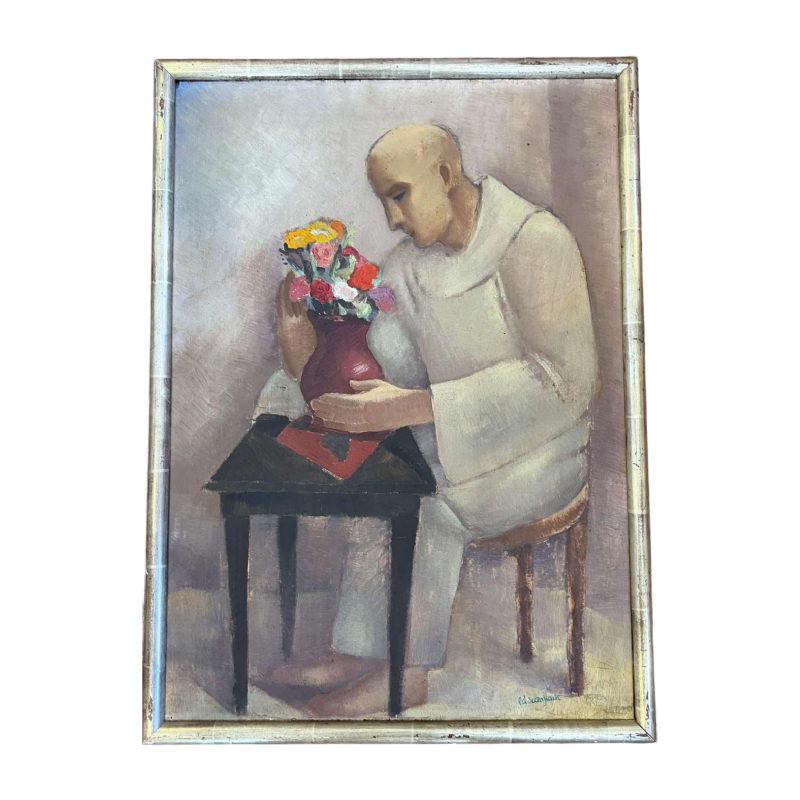 Edgar SCAUFLAIRE (1893-1960) tableau huile sur panneau 1952.