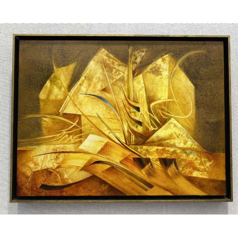 Jacques Zimmermann "Jardin des miroirs volatiles", huile sur toile