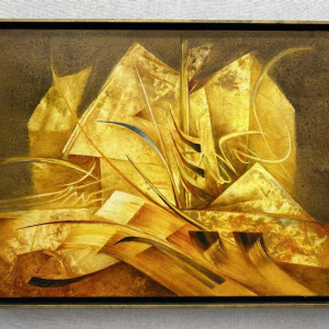 Jacques Zimmermann "Garden of Volatile Mirrors", painting oil on canvas