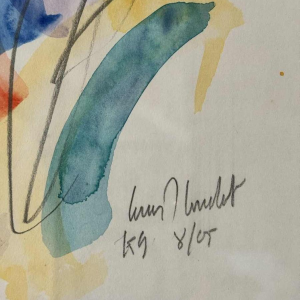 Louis-Marie LONDOT “Abstractie II” aquarel op papier, 2005