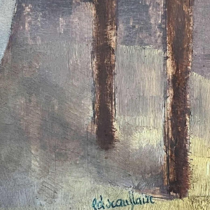 Edgar SCAUFLAIRE (1893-1960) tableau huile sur panneau 1952.