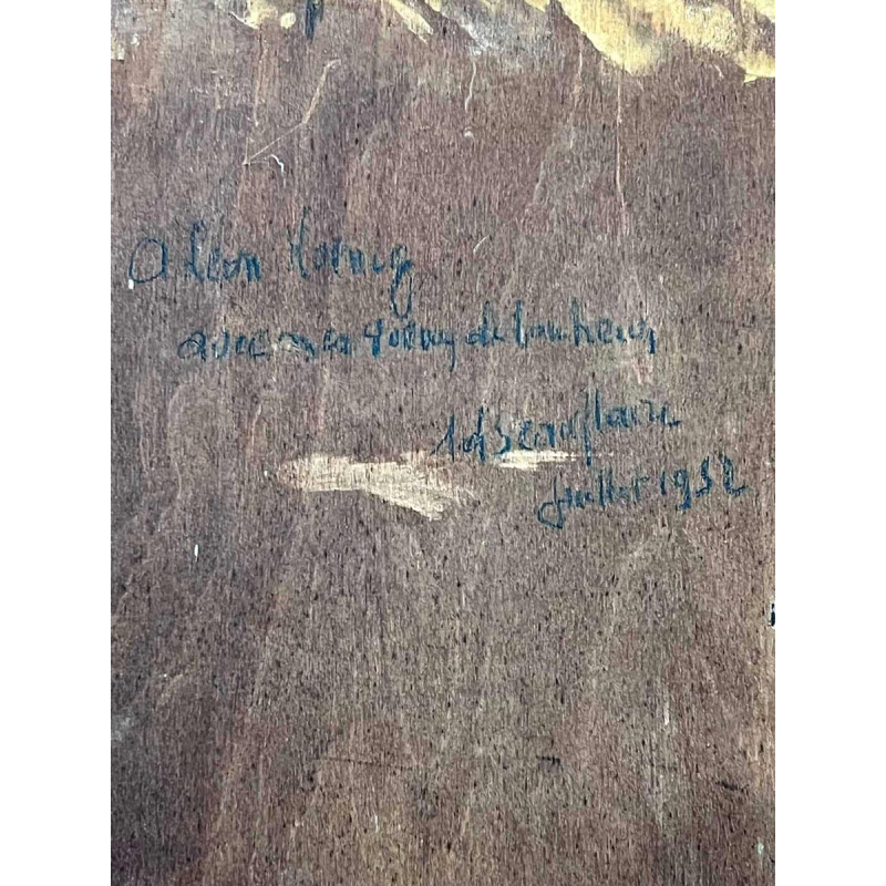 Edgar SCAUFLAIRE (1893-1960) tableau huile sur panneau 1952.