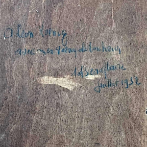 Edgar SCAUFLAIRE (1893-1960) tableau huile sur panneau 1952.