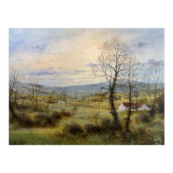 Olivier De Nato “Venenvlakte” schilderij olieverf op paneel